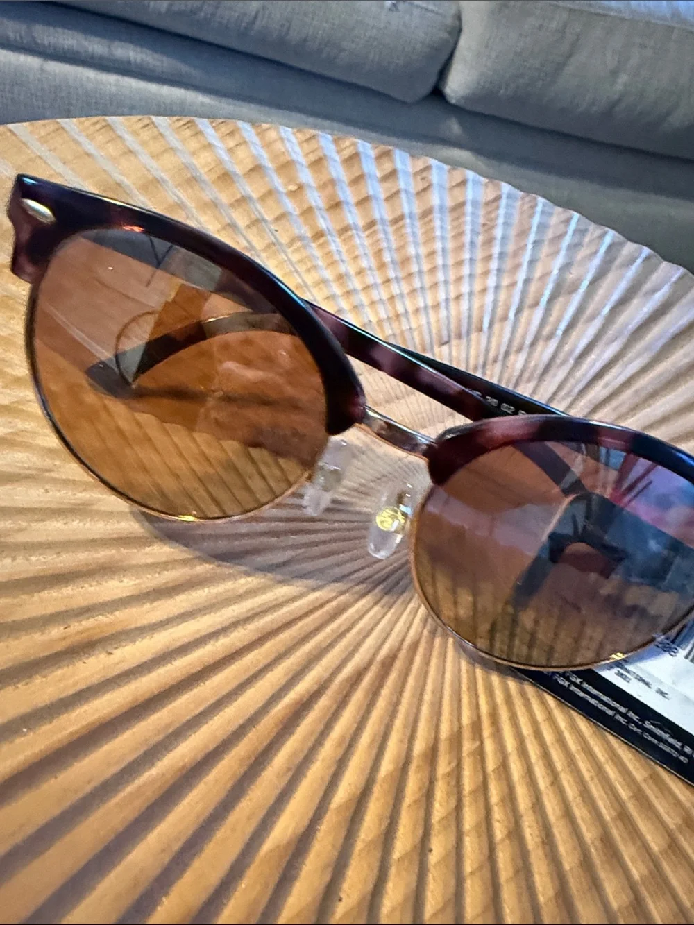 Classic Brown Men’s Sunglasses - Polarized Round Frame